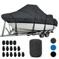 thumbnail image 1 of Knox CCC24-CH 22-24 ft. 600D Waterproof Center Console Boat Cover with Built-in Outboard Motor Cover, Charcoal Gray - 116 in. Beam, 1 of 7