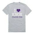 thumbnail image 1 of Knox College Prairie Fire I Love T-Shirt, Heather Grey - Large, 1 of 1