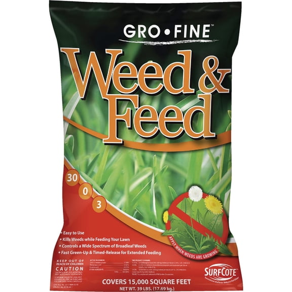 Knox Fertilizer Gro-Fine Weed & Feed Lawn Fertilizer with Weed Killer - Single Pack