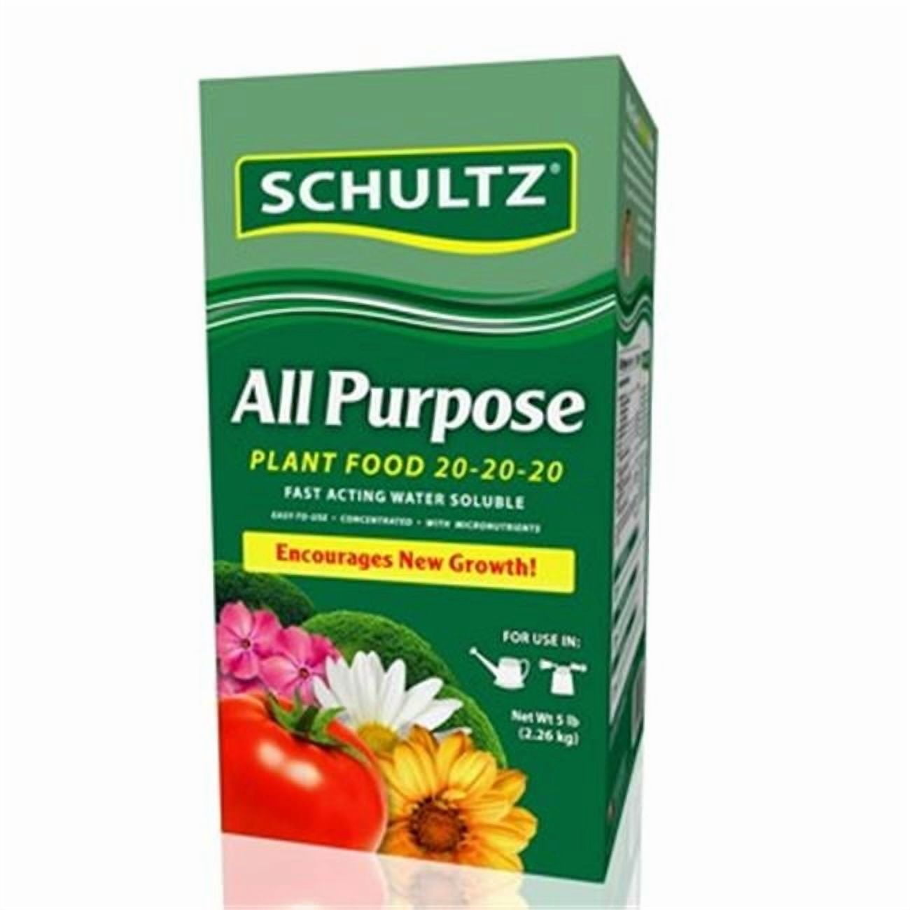 Schultz All Purpose Fertilizer 20-20-20 - Synthetic, Indoor Use - 5 lbs — Outdoor & Indoor Plant Use, Easy Application