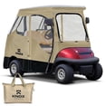 thumbnail image 1 of Knox GLF036 58 in. Golf Cart Enclosures 2 Passenger - 600D Portable Driving Transparent Golf Cart Cover Storage, Waterproof Cover for Club Car DS & Precedent, EZGO TXT & RXV, Beige, 1 of 7
