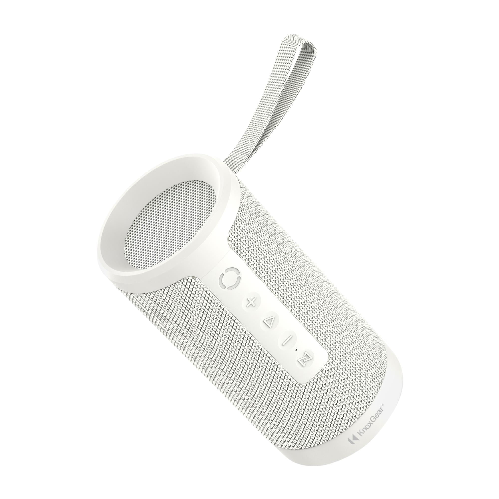 Knox Gear Beatnik Portable Bluetooth Speaker IPX5 Waterproof Speaker (White)