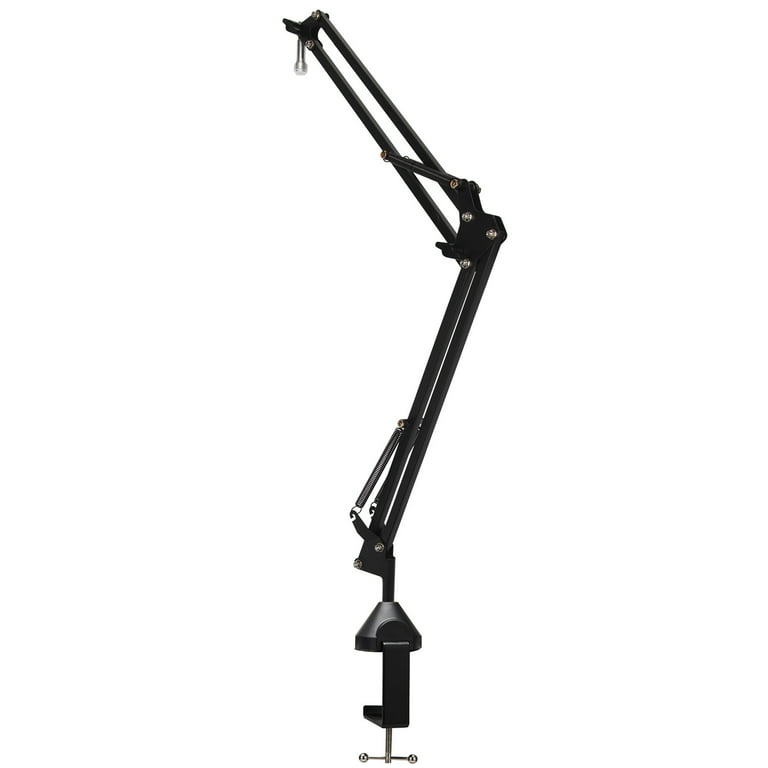 IXTECH Boom Arm - Adjustable 360° Rotatable Microphone Sturdy Stainless  Steel Mic Desk, Table Stand Foldable Scissor Stable Mount Arms for Radio
