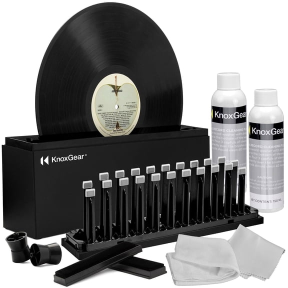 Knox Gear Vinyl Record Cleaning Kit to Reduce Static and Skips
