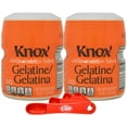 Knox Gelatine Unflavored Clear, Bulk 16 Ounce (Pack of 2) with