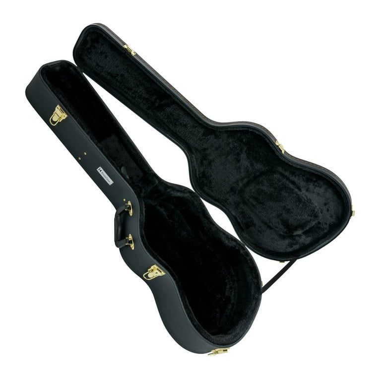 Knox KN-GC02 40 inch Hard Shell Acoustic Concert Guitar Case with Gold  Hardware 