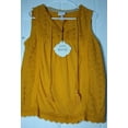 thumbnail image 1 of Knox Rose Ladies Mustard Solaris Lace Tank Top, Size 3X, 1 of 6