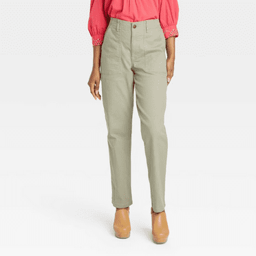 Knox Rose Women's Straight Leg Pants - Medium, Green