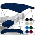 thumbnail image 1 of Knox T36G 91-96 in. Universal 3 Bow Bimini Top Replacement Canvas, Bimini Top Canvas Only with Zip-On Storage Boot, 900D Marine Grade, Fadeproof Sun Shade Boat Canopy, Navy Blue, 1 of 7