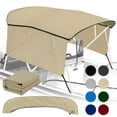 thumbnail image 1 of Knox T40E-E4 54-60 in. Universal 4 Bow Bimini Top Replacement Canvas & Detachable Sidewalls with Storage Boot, Sand, 1 of 7