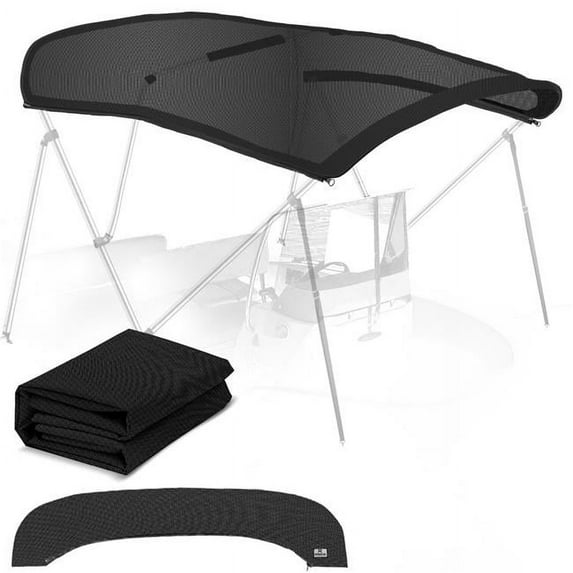 Knox T43Z 73-78 in. Universal 4 Bow Bimini Top Replacement Canvas, Mesh