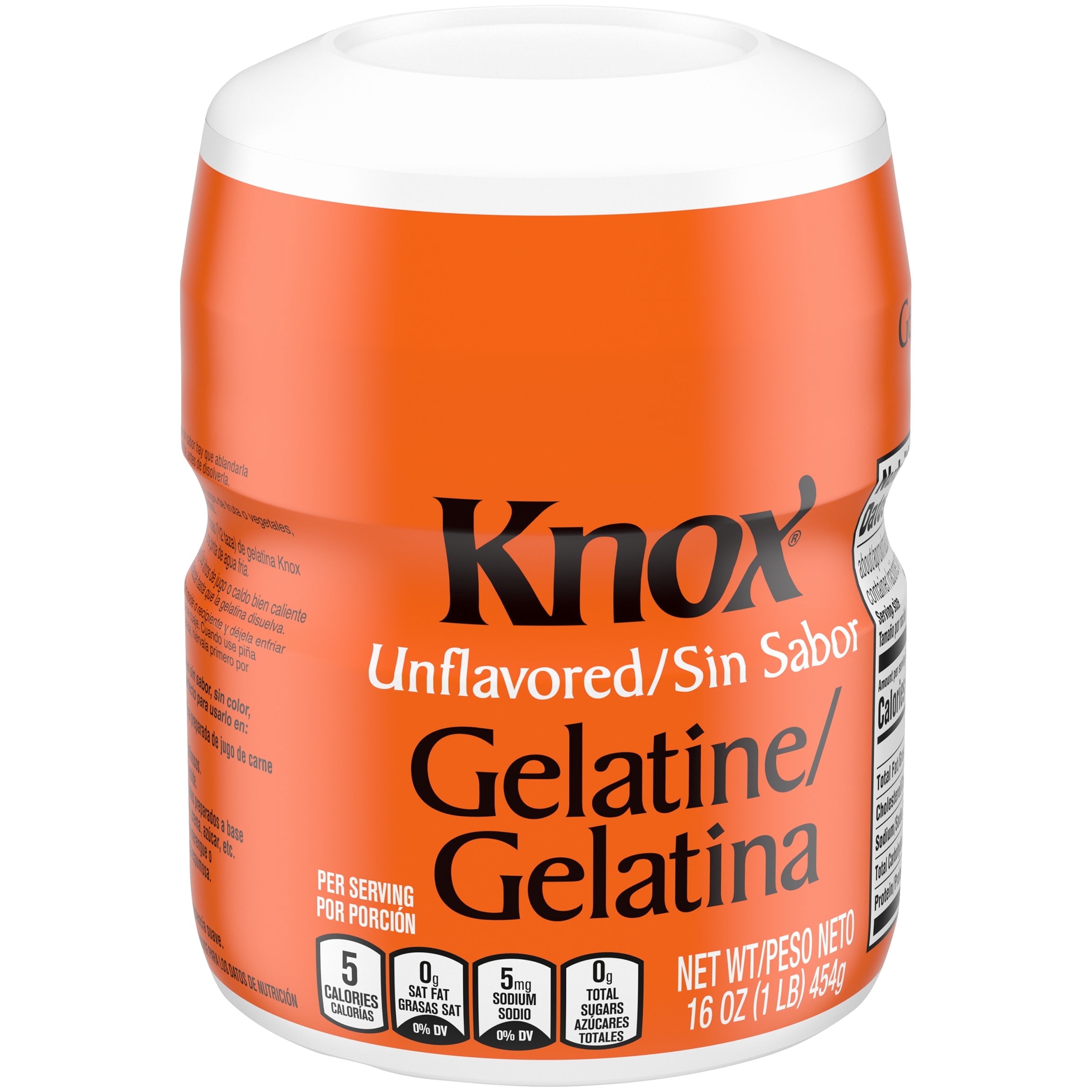 G　泡ネット200個　17600 Knox Plain Unflavored Gelatin Bulk, 16 oz. Canisters, 12 per Case