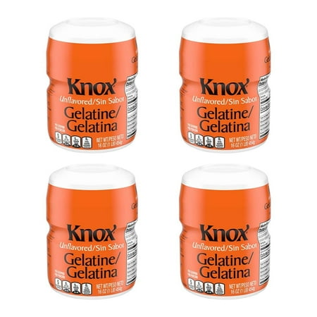 Knox Unflavored Gelatin, 16 oz Can (Pack - 4)