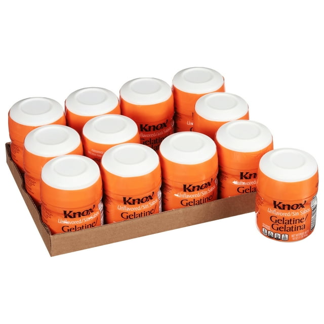 Knox Unflavored Gelatine, 16 oz. Canisters, 12 per Case