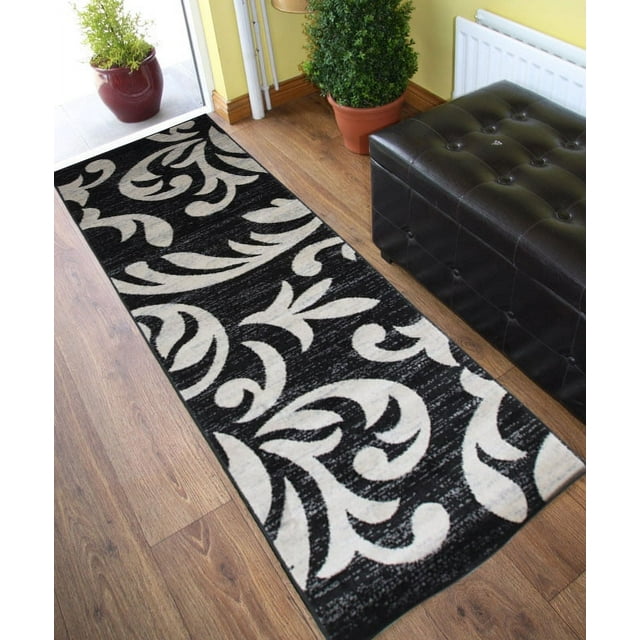 Knoxville Area Rug F 7510 BlackGray 3' x 8'