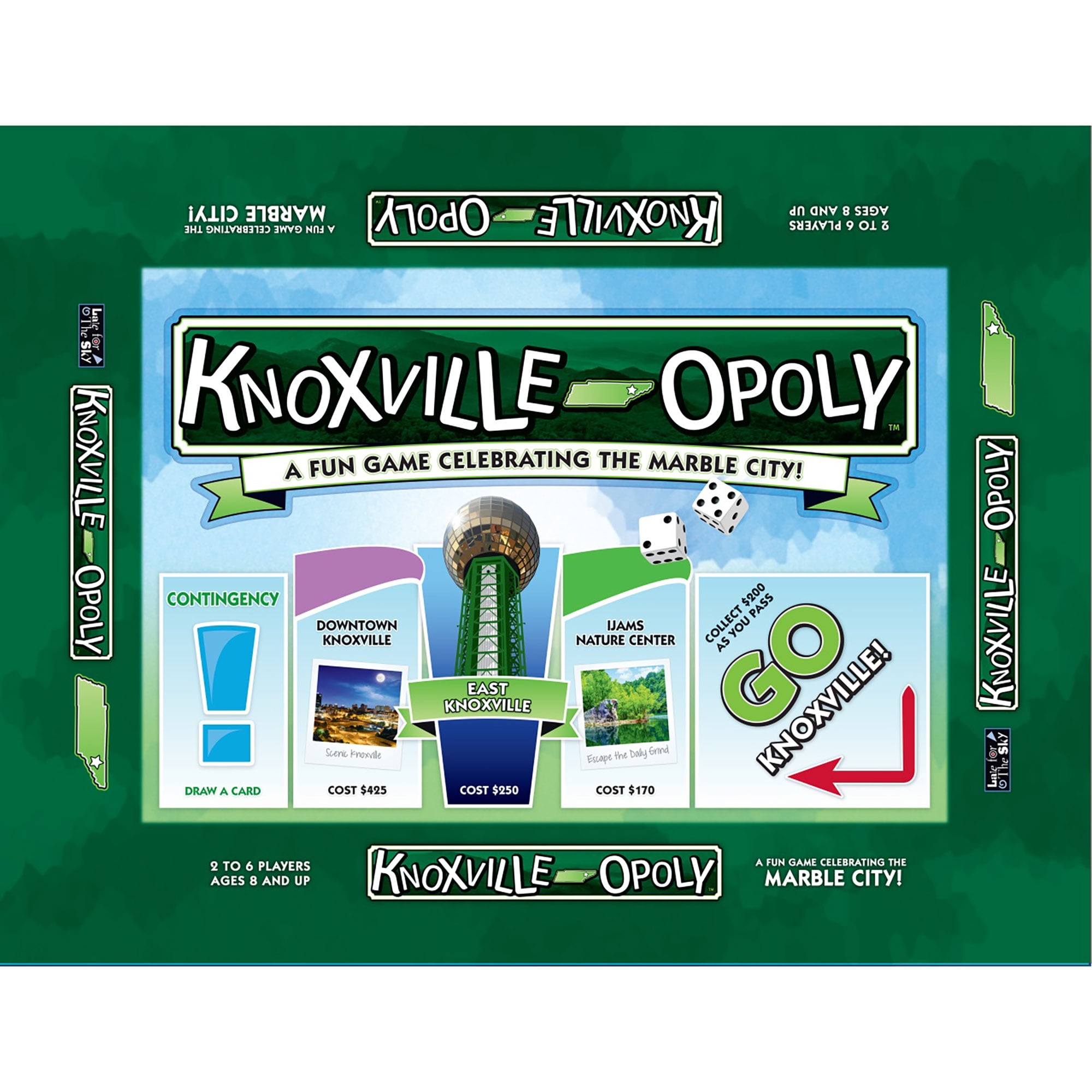 Knoxville-Opoly City Themed Family Board Game, 2-6 Players