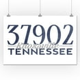 thumbnail image 1 of Knoxville, Tennessee - 37902 Zip Code (Blue) - Lantern Press Artwork (24x36 Giclee Gallery Print, Wall Decor Travel Poster), 1 of 1