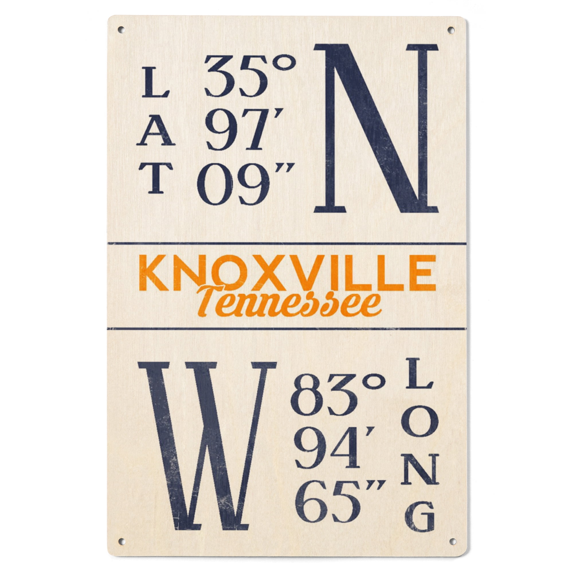 Knoxville, Tennessee, Latitude and Longitude, Orange and Blue Birch
