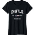 thumbnail image 1 of Knoxville Tennessee TN Vintage American Flag Sports Design T-Shirt, 1 of 3
