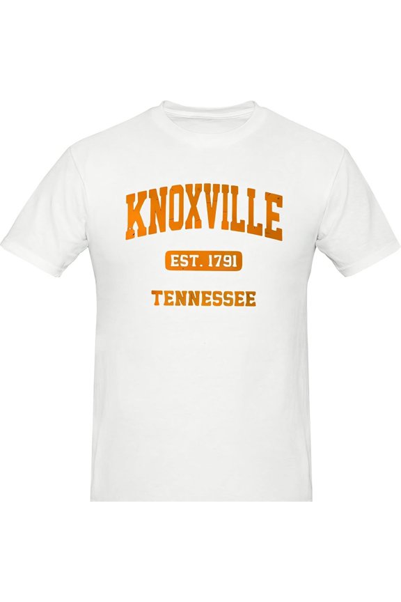 Knoxville Tennessee Tn Vintage State Athletic Style T-Shirt Pm 220G Cotton T-Shirt For And Wo – Hea3