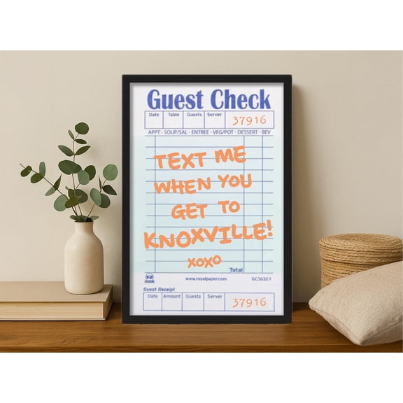 Knoxville Tn Framed Student Wall Art, Trendy Tennessee Art Print, Travel Art, Text Me When You Get To Knoxville, Plus Free Shipping Poster, Poster Only