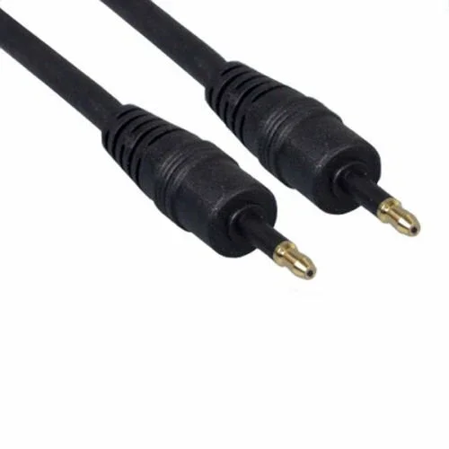 Kntk 12 Ft Mini Toslink 3.5Mm Audio Cable S/Pdif Digital Fiber Optical Black