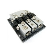 KnuKonceptz Bassik High Current 3 Way 0 Gauge Fuse Distribution Block - 300 Amp