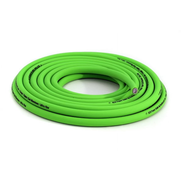 KnuKonceptz KCA Kandy Kable 4 Gauge Neon Green Power / Ground Wire