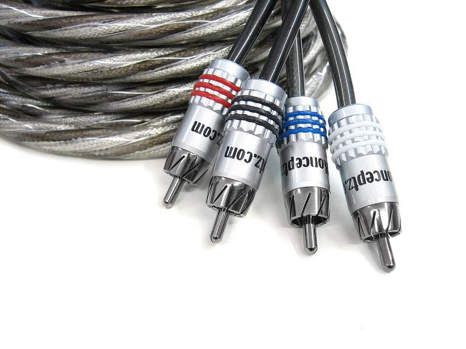 KnuKonceptz Karma SS Twisted Coaxial OFC 4 Channel 13 Foot RCA Cable
