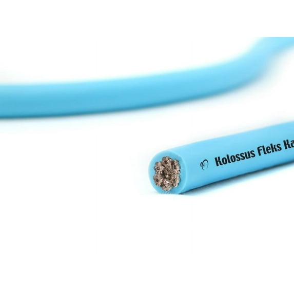 KnuKonceptz Kolossus Kandy OFC 1/0 Neon Blue Power Wire / Ground Wire
