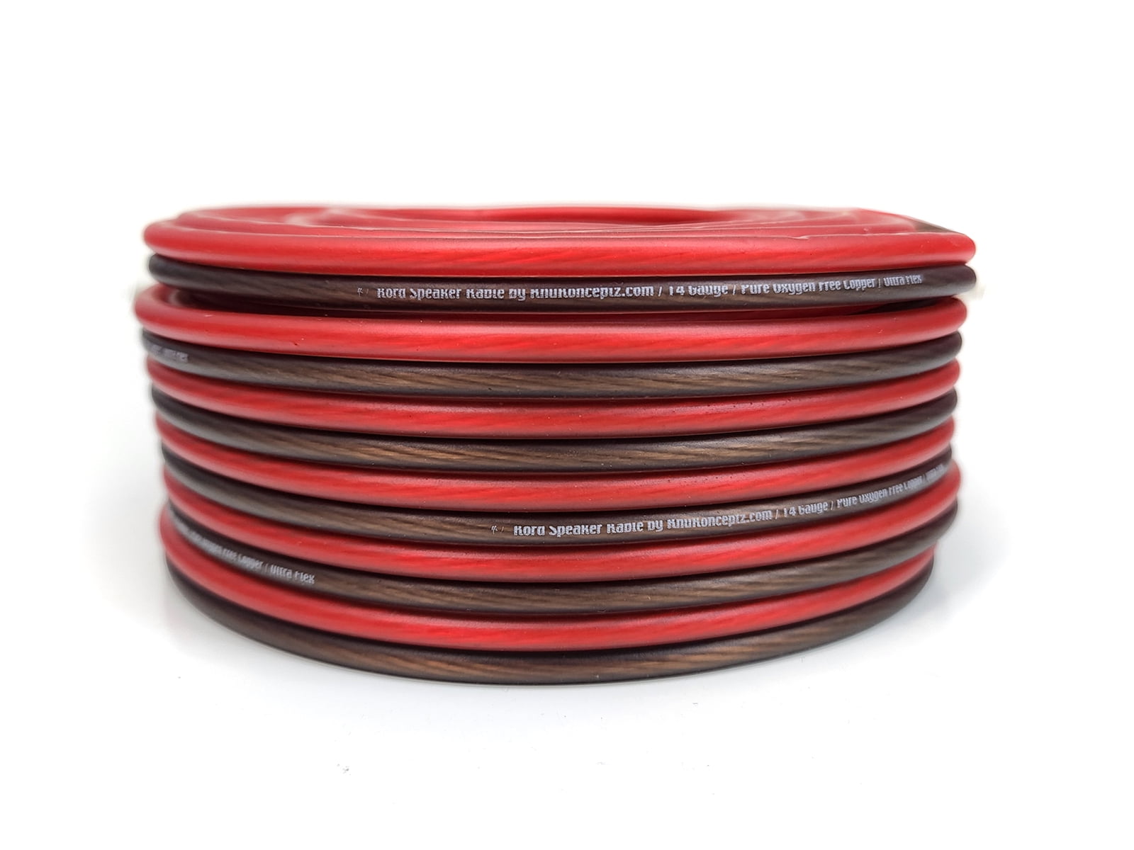 KnuKonceptz 14 Gauge Marine Tinned Copper Speaker Wire – 100ft Spool For Outdoor & Direct Burial