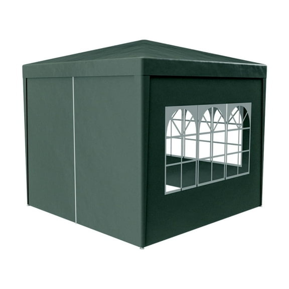 Knubmt 10'x10' Outdoor Tent Heavy Duty Party Tent Wedding Canopy Tent + 4 Removable Walls, Green