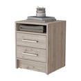 thumbnail image 1 of Knubmt 2 Drawers Nightstand with Metal Handle, Wood Beside Table for Living Room, Bedroom, 1 of 7