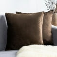 thumbnail image 1 of Knubmt 2 Pcs Decorate Soft Velvet Throw Pillow Covers Solid Square Pillow Cases Cushion Covers for Sofa Car Office Living Room, 20x20inch, 1 of 6