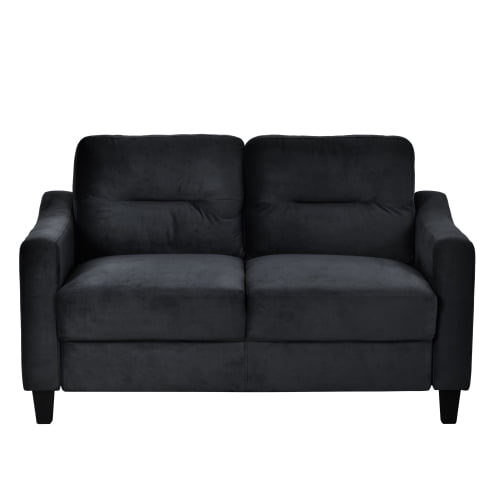 Knubmt 2 Seater Loveseat Sofa with Wood Frame, Velvet Couch Sofa for ...