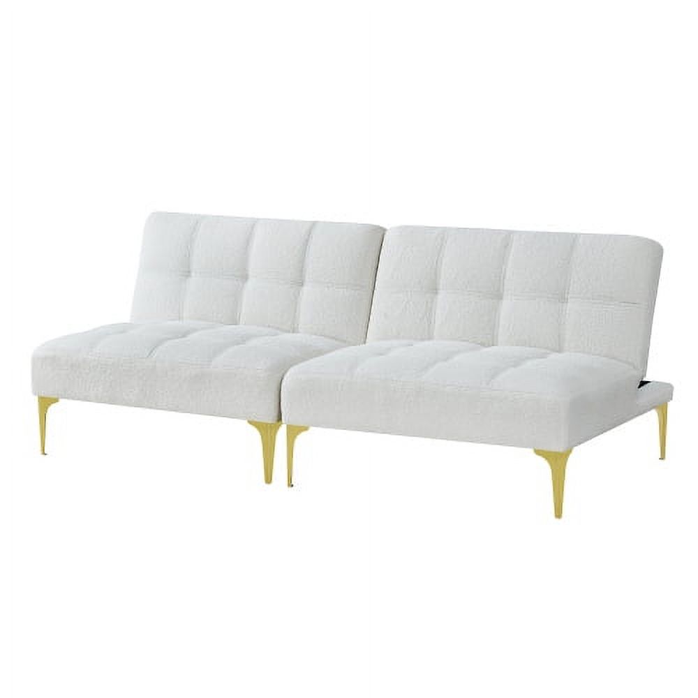 Knubmt 2 Seater Sofa Couch with Metal Legs, Fabric Loveseat Sofa for ...