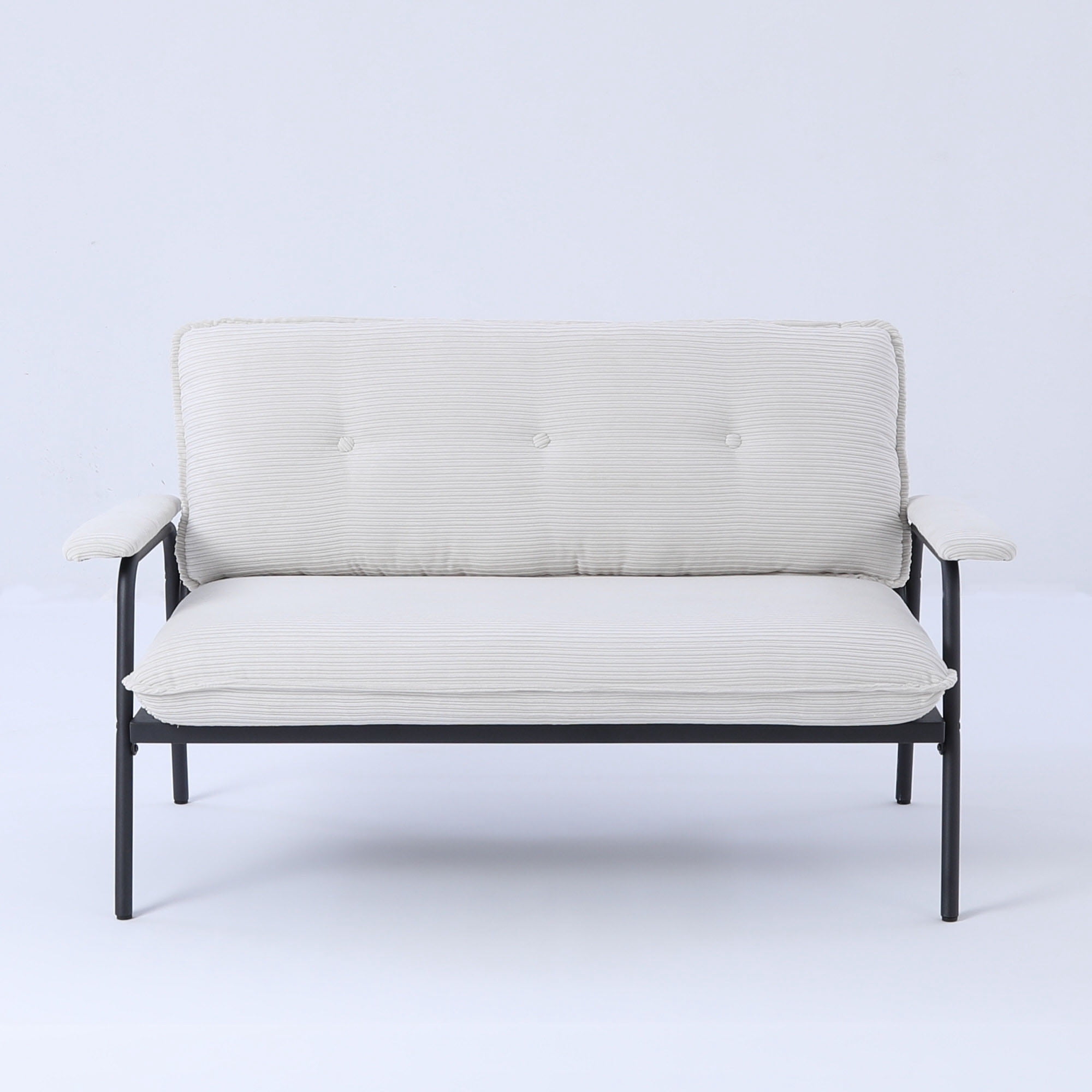 Knubmt 2 Seater Upholstered Loveseat Sofa with Metal Frame, 53 inch ...