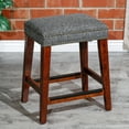 thumbnail image 1 of Knubmt 24" Fabric Seat Backless Bar Stool for Home, Dining Room, Bar, 1 of 6