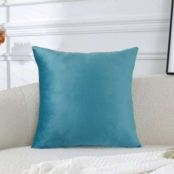 Knubmt Decorative Throw Pillow Cover Soft Velvet Pillow Case Solid Color Cushion Cover for Home Sofa Bedroom Car, 24" x 24"