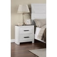 thumbnail image 1 of Knubmt End Table Bedside Table with 2 Drawers and Handle, Wood Nightstand for Bedroom, Office, 1 of 7