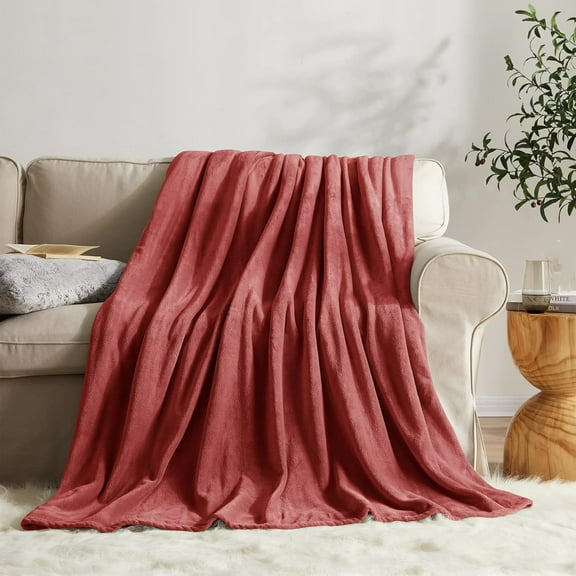 Knubmt Fleece Blankets Soft Lightweight Throw Blanket for Home Office Couch Sofa Bed, 20x27 inch