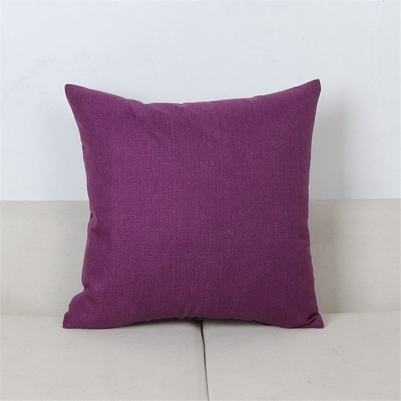 Knubmt Linen Soft Pillow Covers, Throw Pillow Covers Square Decorative Pillowcases for Couch Sofa Bed Living Room, 17 x 17 inch