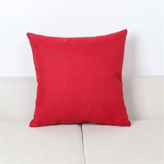 Knubmt Linen Soft Pillow Covers, Throw Pillow Covers Square Decorative Pillowcases for Couch Sofa Bed Living Room, 17 x 17 inch