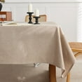 thumbnail image 1 of Knubmt Linen Tablecloth Washable Rectangular Table Cloth Decorative Table Cover for Dining, Outdoor, Weddings, Restaurants, 55" x 86", 1 of 8