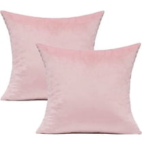 Knubmt Pack of 2 Decorative Throw Pillow Covers Velvet Square Pillowcase Soft Cushion Case for Living Room Couch Bed Sofa, 16" x 16"