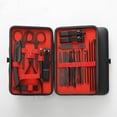 thumbnail image 1 of Knubmt Pack of 24 Stainless Steel Manicure Pedicure Kit Nail Clippers Set Professional Grooming Care Tools Kit, Red, 1 of 7