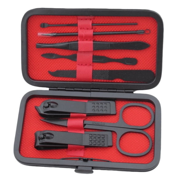 Knubmt Pack of 8 Manicure Set Professional Nail Clipper Set Stainless Steel Fingernails Toenails Clippers for Women Men