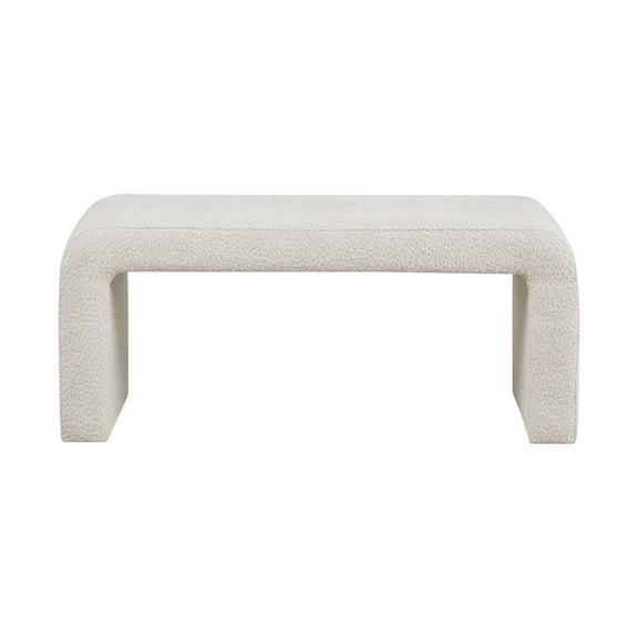 Knubmt Polyester Upholstered Seat Bench for Home, Living Room, Office