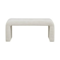Knubmt Polyester Upholstered Seat Bench for Home, Living Room, Office