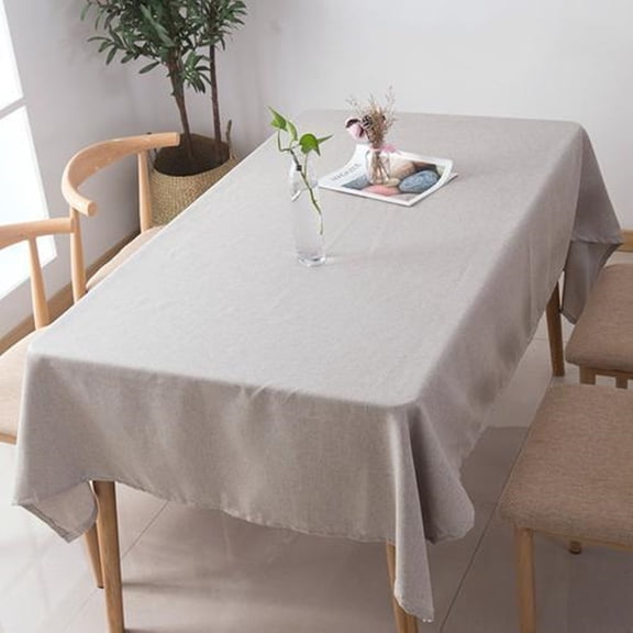 Knubmt Rectangle Tablecloth Washable Linen Table Cloth, Kitchen Dining Tabletop Decoration Fabric Table Cover for Holiday Dinner Parties, 16" x 24"